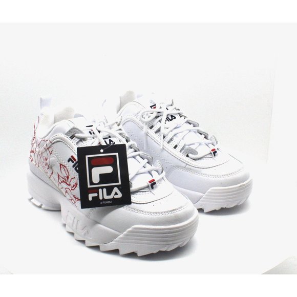 Fila Other - Fila Big Girls Disruptor Ii Floral Embroidered Cas